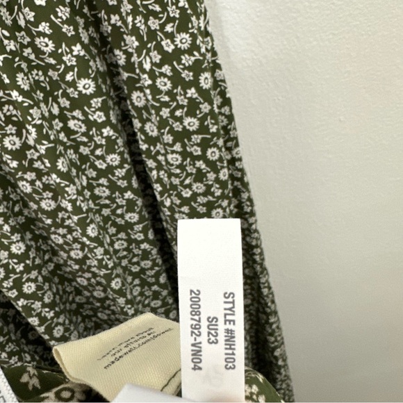 MADEWELL BUTTON FRONT MIDI CAMPEN DAISIES PRINT DRESS WOMEN'S SIZE S - Picture 5 of 7